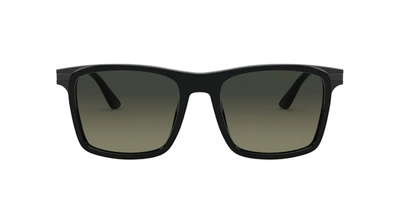 Prada Pr 19xsf 07f09g Rectangle Sunglasses In Grey