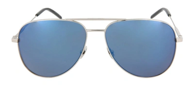 Saint Laurent Classic11-30000163032 Aviator Sunglasses In Blue