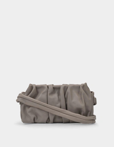 Elleme Tasche Vague Aus Leder Taupe In Gold