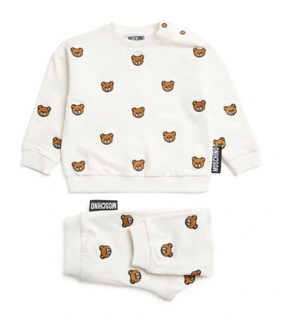 Moschino Babies' Kids Teddy Bear Tracksuit (3-24 Months) In White