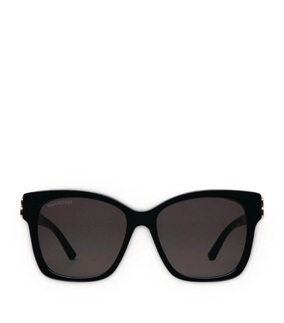Balenciaga Bb' Dynasty Square Sunglasses In Black