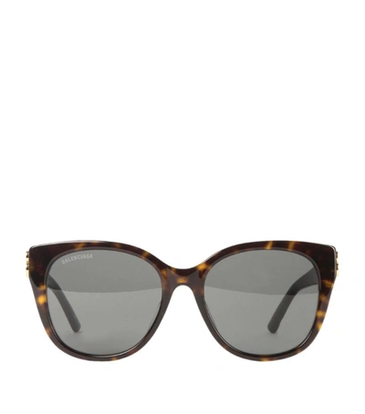 Balenciaga Bb' Cat Eye Sunglasses In Black