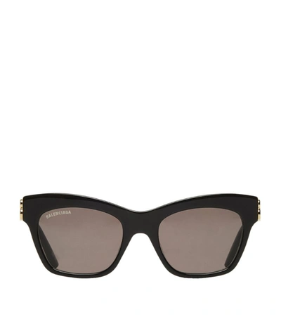 Balenciaga Bb' Square Sunglasses In Black