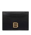 BALENCIAGA LEATHER HOURGLASS CARD HOLDER,17139138