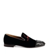 CHRISTIAN LOUBOUTIN NAVY SPOOKY LOAFERS,17139174