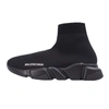 Balenciaga High-top Sneakers With Sock-like Silhouette And Chunky Sole In Black