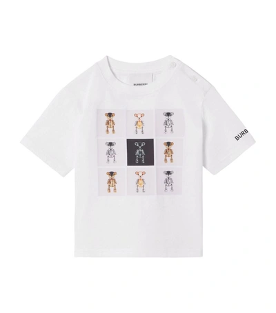 Burberry Babies' Multi Bears Cotton T-shirt 6-24 Months In White