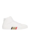 BURBERRY STRIPE-DETAIL HIGH-TOP trainers,17052154