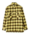 LOEWE LOEWE CHECK ZIP-UP FLANNEL SHIRT,17060698