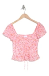 Coral- Pink Tarry Floral