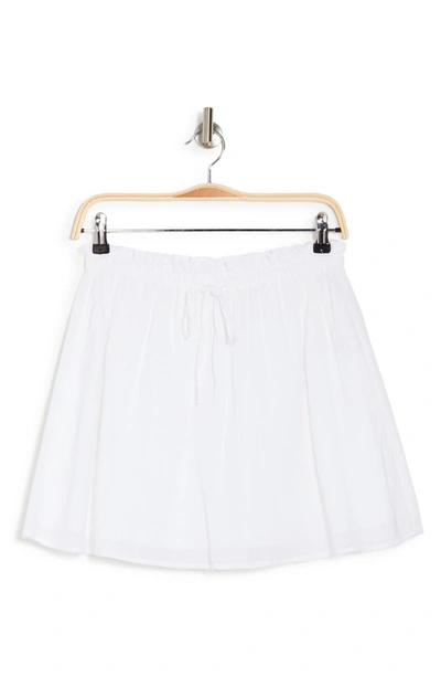 Abound Gauzy Front Tie Skirt In White