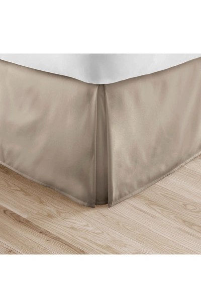 Home Spun Ienjoy Home Pleated Dust Ruffle Bed Skirt In Taupe