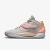Nike Kd14 Basketball Shoe In Grey Fog,particle Grey,peach Cream,sunset Pulse