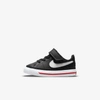 Nike Court Legacy Baby/toddler Shoes In Black,university Red,white