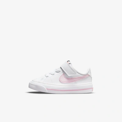 Nike Court Legacy Baby/toddler Shoes In White,pink Foam