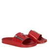Giuseppe Zanotti Brett Zip Slides In Red