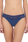Natori Intimates Bliss Perfection One-size Thong In Rainstorm