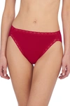 NATORI INTIMATES BLISS FRENCH CUT BRIEF PANTY,152058-CHILI-XS