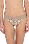 Natori Intimates Bliss Perfection One-size V-kini Panty In Sandcastle Animal Print