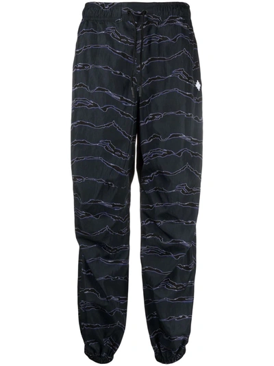Marcelo Burlon County Of Milan Graphic-print Track Pants In Blue