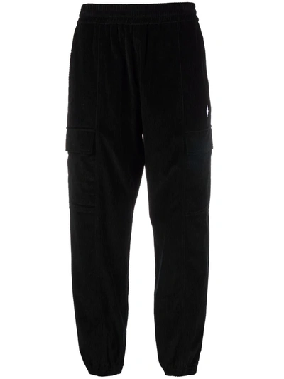 Marcelo Burlon County Of Milan Logo-embroidered Track Pants In Black