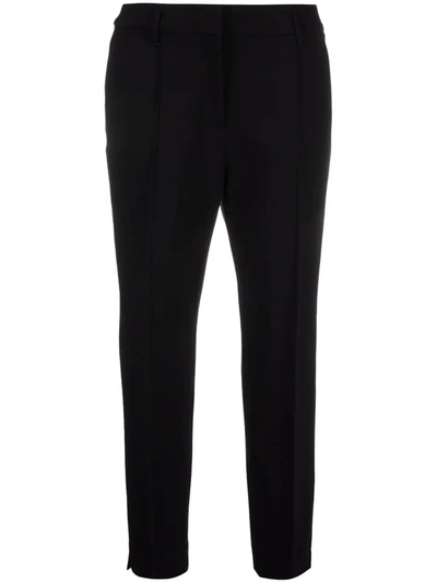Dorothee Schumacher Emotional Essence Tailored Tapered-leg Trousers In Black