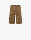 MOSCHINO ALLOVER NUMBERS PRINCE OF WALES BERMUDA SHORTS