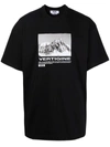Msgm Vertigine Graphic-print T-shirt In Schwarz