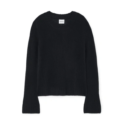 Khaite Mary Jane Cashmere Sweater In Black