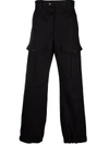 Alexander Mcqueen Straight-leg Utility Trousers In Black