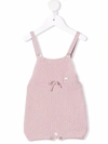 PAZ RODRIGUEZ BOW-DETAILED WOOL DUNGAREES