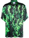 VETEMENTS SMOKE-PRINT SHORT-SLEEVE SHIRT