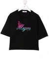 MSGM TEEN LOGO PRINT T-SHIRT