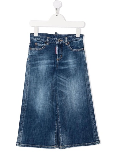 DSQUARED2 LIGHT-WASH WIDE LEG JEANS