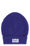 DOLCE & GABBANA RIBBED KNIT BEANIE,GXE83TJBVB6 B0310