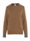 BURBERRY EYRE SWEATER,8020391 ARCHIVEBEIGE