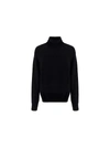 Chloé Recycled Cashmere Turtleneck Sweater In Black
