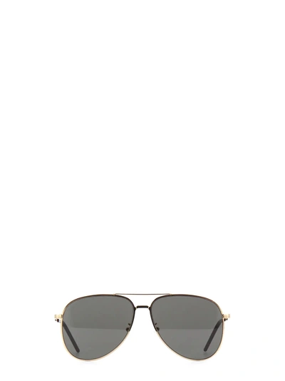 Saint Laurent Classic 11 Slim Gold Sunglasses