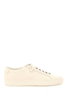 Common Projects Achilles Low Saffiano Leather Sneakers In Beige
