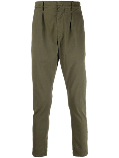 Dondup Slim Cut Chinos In Grün