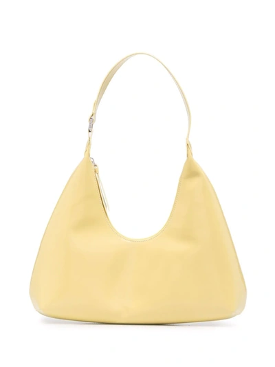 By Far Zip-up Leather Tote Bag In Yellow