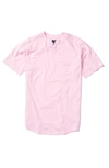 Good Man Brand Notch Neck Pocket T-shirt In Rose