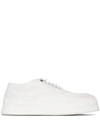 Marsèll White Cassapana Leather Derby Shoes