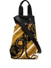 VERSACE BAROCCO PRINT DRAWSTRING BEACH BAG