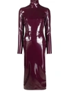 ALEX PERRY ADAMS VINYL DRESS