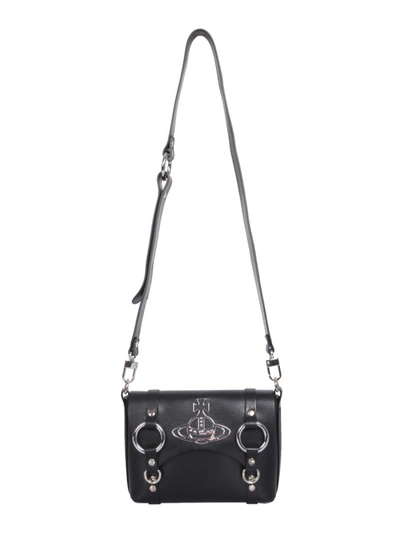 Vivienne Westwood Mini Betty Satchel Shoulder Bag In Black