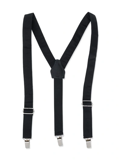 Paolo Pecora Kids' Embossed Logo Braces In Black
