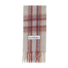 Acne Studios Tartan Check Alpaca-blend Scarf In Light Grey