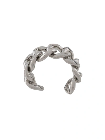 Federica Tosi Chain Adjustable Ring In Silver