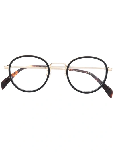 Eyewear By David Beckham Tortoiseshell-effect Round-frame Glasses